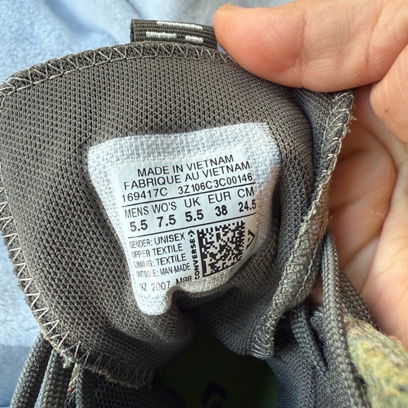 Converse CTAS Crater Hi 169417C Women Sz 7.5 Yellow Carbon Jasper Sneakers Shoes - Picture 5 of 5